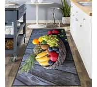 Mh Bedding Store ltd Kitchen Floor Mats Hallway Runner Large Door Mats Indoor Heavy Duty Rubber Backed Floor Mats Kitchen Rugs Non Slip Washable 80x150 cm (FruitBasket)