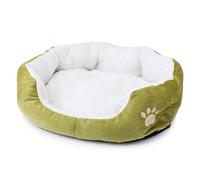 Mh Bedding Store ltd Large Dog Bed Cat Pet For Small to Large Dogs, Cats, Using Plush Fabric, Washable Grey Color God Banket Comfy Basket (GREEN, LARGE)