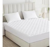MH Home Quilted Mattress Protector Super King 30 Cm Extra Deep - Quilted Mattress Topper Anti Allergy and Breathable Fitted Mattress Pad - Super King(180x200+30) Cm