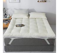 MH Home Sherpa Bed Mattress Topper (4 Inch/10 cm) Teddy Fleece Dual Layer Comfort, Soft Supportive Breathable Comfortable Mattress Topper With Easy Fit Elasticated Straps (Single)