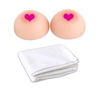 Mh-LIFE Silicone Breast Prosthesis Kit for Dakimakura Body Pillow Anime Covers, Soft, Round Shape (1200g/pair, 150×50cm)