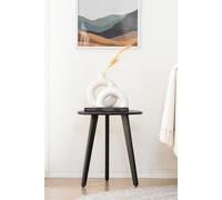 MH London Armstrong Triangle Side Table Solid Wood Nightstand & Small End Table for Living Room in Black MH London Black