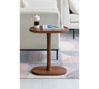 MH London 'Campbell' C Shape Handmade Solid Wood Living Room Sofa Side Table Bedside End Table in Walnut MH London Walnut