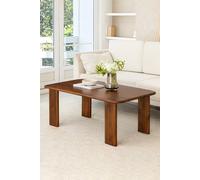 MH London Granite Solid Wood Coffee Table for Living Room in Walnut MH London Walnut