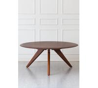 MH London Solid Wood Round Coffee Table for Living Room in Walnut MH London Walnut