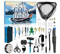 MH MYLUNE HOME Fishing Advent Calendar 2025 Men Teen Boys, Fishing Tools and Lures Kit, 24 Days Christmas Countdown Surprise Gifts for Father Brother Husband