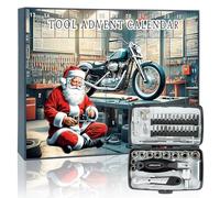 MH MYLUNE HOME Tool Advent Calendar for Adult Men-24 Days Christmas Countdown Gift Set with Premium Sockets,Wrenches&DIY Accessories-2025 Xmas Unique for Mechanics,Automotive Enthusiasts