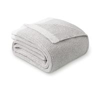 MH MYLUNE HOME Ultra Soft Ribbed Throw Blanket for Couch 60x80 Inches Luxurious Super Cozy Fluffy Microfiber Blanket Plush Warm Reversible Throw Blankets for Sofa Bed - Gray 60 x 80 Inches