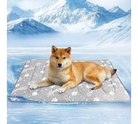 MH MYLUNE HOME Upgrade Cooling Mat for Pets, 28”x39” Arc-Chill Fiber Reinforced Padding, Heat-Absorbing Color-Changing Pet Pad, Foldable/Washable Summer Bed