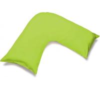 MH Traders Extra Filled V pillow Lime Green Orthopedic Support Pillow for Neck, Back & Shoulder Maternity & Pregnancy Pillow V Pillow with Microfiber Filling & Machine Washable