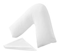 MH Traders Firm Support V Pillow with Pillowcase. Orthopedic Support Pillow for Neck, Back & Shoulder Maternity & Pregnancy Pillow V Pillow with Microfiber Filling & Machine Washable