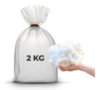 MH Traders Hollowfibre High Grade - 2KG Quality Stuffing for Filling Cushions, Pillows, Teddy Bear & Toy stuffing 100% Hypoallergenic Machine Washable Polyester Filling