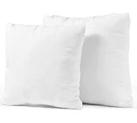 MH Traders Luxury Support 4 Pack Cushion Inserts 50cm x 50cm (20 x 20 inch) Microfiber Fabric & Hollowfiber Filling Cushion Pads Hypoallergenic, White Cushion, Small Pillows