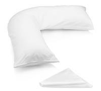 MH Traders Luxury Support V Pillow with Pillowcase. Orthopedic Support Pillow for Neck, Back & Shoulder Maternity & Pregnancy Pillow V Pillows with Microfiber Filling & Machine Washable