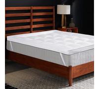 MH Traders Single Mattress Topper 10cm/4in Thick (90x190cm), Quilted Microfiber, Extra Deep Fill, Hotel-Style Comfort, Soft Breathable Bed Topper with Elastic Corner Straps