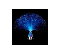 MH Trading Colour Changing Fibre Optic Crystal Lamp - 13.5" Mood Lamp for Bedroom & Living Room Battery Powered