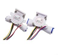 MH01 and MH02 Water Flow Sensor with Hall Effect Technology for Flow Rate Measurement Analysis and Temperature Sensing Capabilities (B)