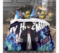 MHA Midoriya Izuku All Might Anime Three Piece Set with 2 Pillowcase Bedding Double Duvet Cover Set for Bedroom Dormitory