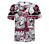 MHA T-Shirt Midoriya Izuku/Bakugo Katsuki Colorful Printed T Shirt Anime Summer Short Sleeve Casual Sports Shirt Tee Top for Men Women