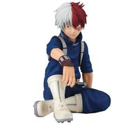 MHA Todoroki Shouto Figure Sitting Pose Todoroki Shouto Action Figure Collectible 10CM PVC Model Home Desk Christmas Decoration Ornament