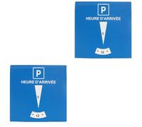 MHADBKH 1 / 2pcs Blue Zone Parking Discs for Secure Vehicle Parking and Clear Time Display in Zones Road Discs