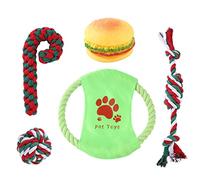 MHADBKH 1 Set Christmas Dog Chew for Puppy Dog for Aggressive Chewers Interactive Stuffed Tug of War for Boredom