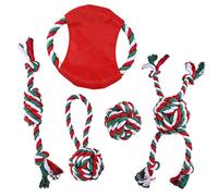 MHADBKH 1 Set Christmas Dog Chew for Puppy Dog for Aggressive Chewers Interactive Stuffed Tug of War for Boredom