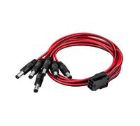 MHADBKH 1 To 6 6Pin Female To 6Pcs DC5.5x2.5mm Adapter Cable For Graphics Cards Ensuring Stable Connection Graphics Card Power Cable