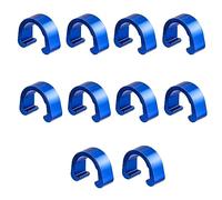 MHADBKH 10 Pcs Aluminum Alloy Bike Cable C-clips Brake Cable Housing Clip Fixed Clamps Brake Derailleur Shifts Clip Bicycles Hoses Clamps Management Clips Cycling Gear