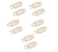 MHADBKH 10pcs Gold Plated 0.78mm 2Pin Terminals for Headphone Cable Earphone Upgrades Cable Durability ABS 2Pin Connector