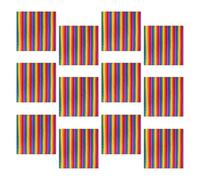 MHADBKH 12pcs Soft Thin Handfeel Handkerchief Fashionable Rainbow Bandana Squared Elegant Fashion Unisex Fashion Accessory