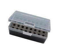 MHADBKH 1Pc 16 Slot Battery Organiser Case with Compartmentalized Liner Accent Battery Storage Box for AA 3A Storage PP Case