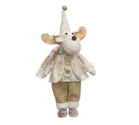 MHADBKH 1PC Led Christmas Doll Indoor ,Christmas Doll Figurine Plush Doll Hanging Ornaments, Santa Snowman