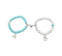 MHADBKH 2Pcs Stylish Bracelet Set Love Distance Matching Bracelet Show Your Love and Intimacy Suitable for Various Occasion