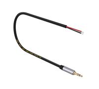 MHADBKH 3.5mm Male Plugs to Bare Wire Open End 3Pole Stereo 1/8in 3.5mm Headsets Cable for Headphone Repair Replacement