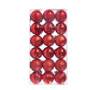 MHADBKH 36Pieces Elegant Christmas Sphere Set Hanging Baubles Perfect For Tree Decoration In Homes Offices And Store Festival Tree Decors