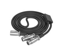 MHADBKH 3Pin Splitter Cable, Male to Double Female Y Cable 3Pin Splitter Patches Cables Microphones or Professional Recording