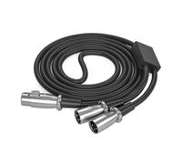 MHADBKH 3Pin Splitter Cable, Male to Double Female Y Cable 3Pin Splitter Patches Cables Microphones or Professional Recording