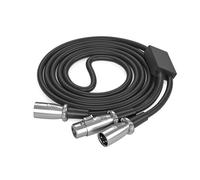 MHADBKH 3Pin Splitter Cable, Male to Double Female Y Cable 3Pin Splitter Patches Cables Microphones or Professional Recording