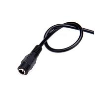 MHADBKH 5pcs DC5521mm Power Cable Female Connectors, Power Cable Power Pigtail Cable 2Color Wire for Electronic Devices