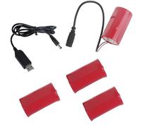 MHADBKH 5V2A USB To 6V LR20 D Battery Eliminators Replacing 4PCS 1.5V LR20 D Batteries For Toy Power Supply USB Battery Eliminators