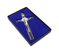 MHADBKH Alloy Catholic Crucifix Ornament Exquisitedly For Enhancing Home Spiritual Wall Hanging Decoration Faith Symbol Decoration