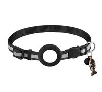 MHADBKH Anti-Lost Collar Breakaway Pet Nylon Collar with Waterproof Tracker-Case Lightweight Pet 0.4 ’ ’ Wide Holder Cats