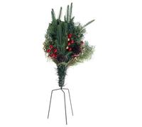 MHADBKH Artificial 40cm Christmas Tree With LED Lights Home Bedroom Party Decoration New Year Ornament with Tripod Stake