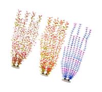 MHADBKH Artificial Fishtanks Plant Aquarium Decoration Realistic Tall Water Plant Grass With Ceramic Base Underwater Landscape Fishtanks Decoration