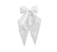 MHADBKH Bat Hair Clip For Women Halloween Cosplay Sweet Headgear Embroidered Tulle Veil Bowknot Hair Decoration Bat Embroidery Lace Hairpin