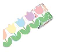 MHADBKH Bulletin Board Borders Flower Scalloped Border Trim Decorations School Bulletin Board Border Wall Locker Decorations Decorative Sticker Roll
