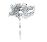 MHADBKH Butterfly Women Masquerade Halloween Party with Holding Stick Half Face Halloween Party with Holding Stick Evening Prom Masquerade Gift