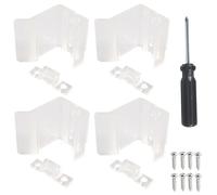 MHADBKH Clear Sliding Mirrored Door Latches Replacement ABS Wear Resistance Door Latches For Motorhomes & Campers Closet Doors Campers Hardware