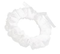 MHADBKH Clown Choker Double Layer Ruffled Lace False Collar | Detachable Shawl Wrap with Ties for Women Girls Vintage Masquerades Parties Themed Dress Up